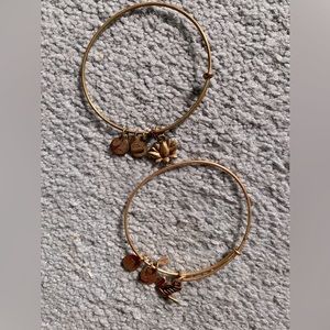 Alex and Ani gold bracelets